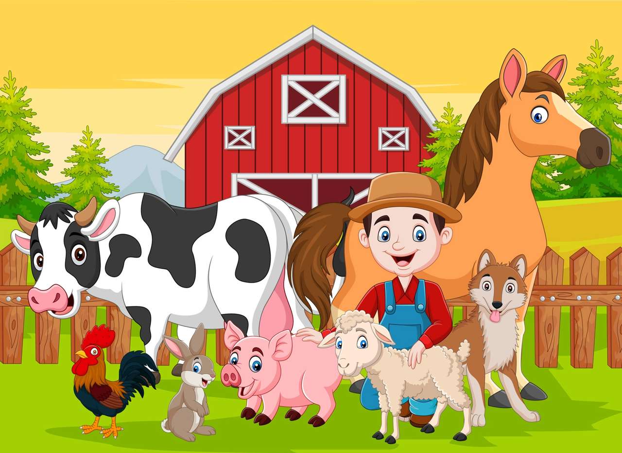 селскостопански животни онлайн пъзел