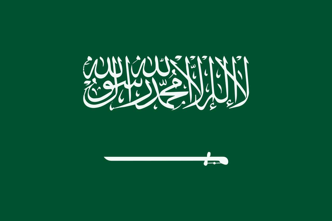 KSA flagga pussel online från foto