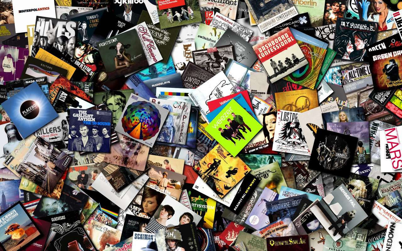 ~ Collectioni of CD's ~ puzzle online from photo