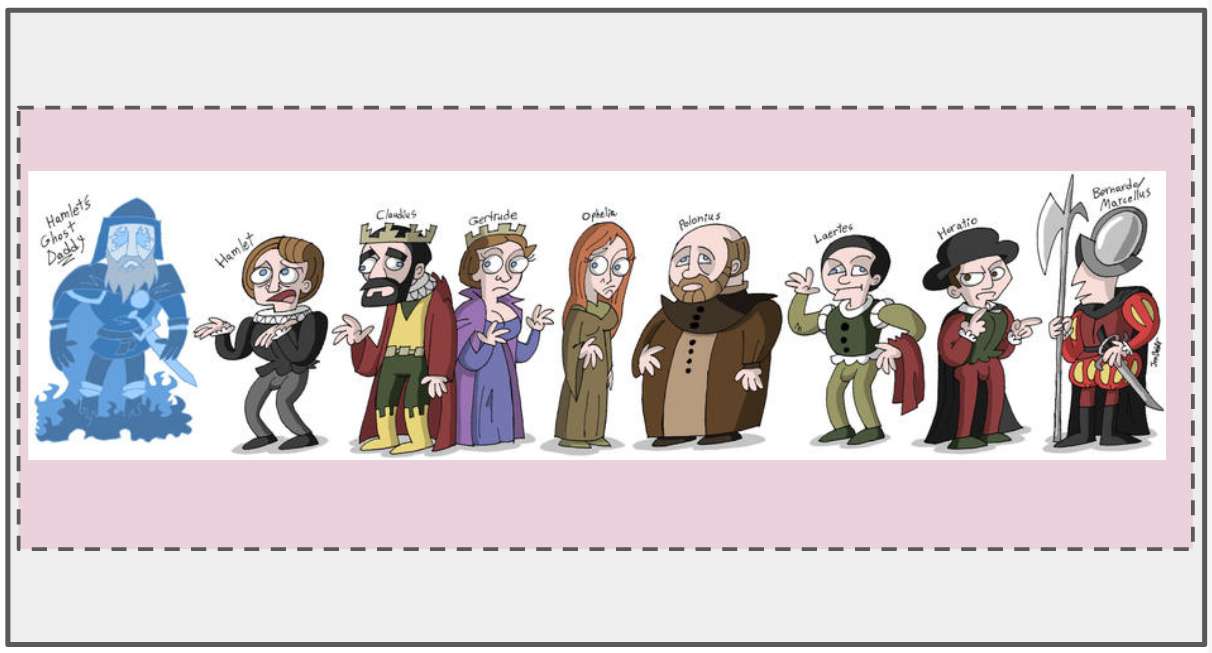 Hamlet karakterek puzzle online fotóról
