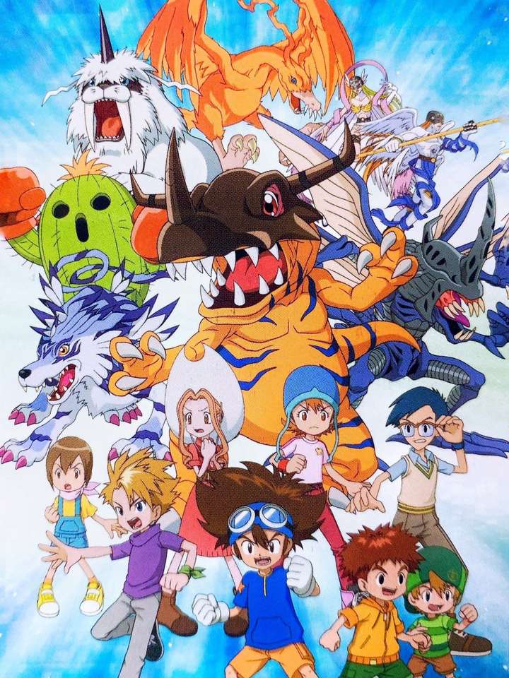 Le monde des Digimons puzzle en ligne