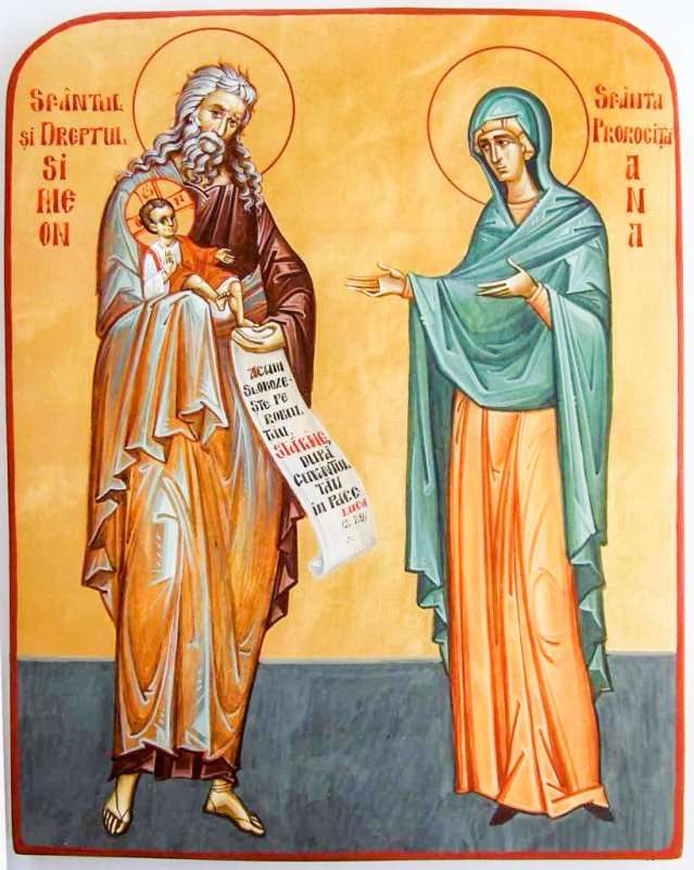 Sf Simeon si Proorocita Ana παζλ online από φωτογραφία