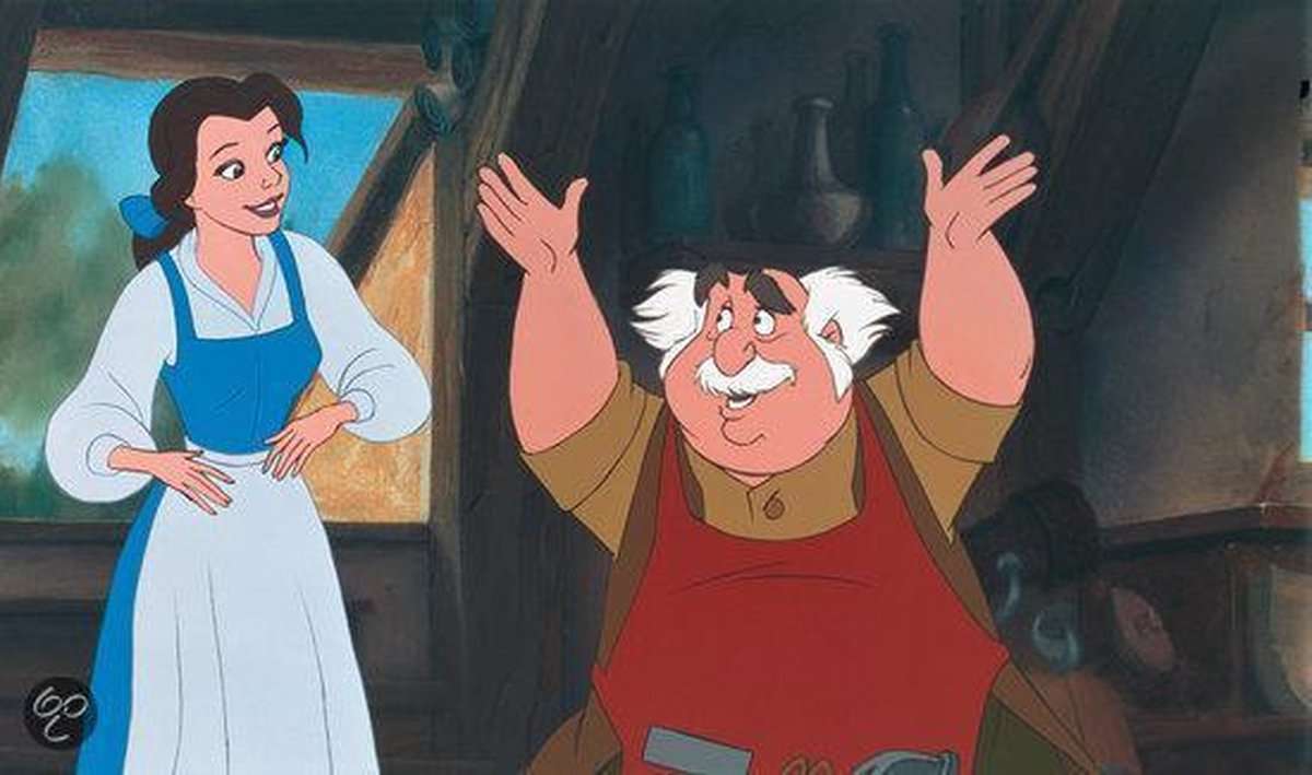 Belle and her father puzzle online from photo
