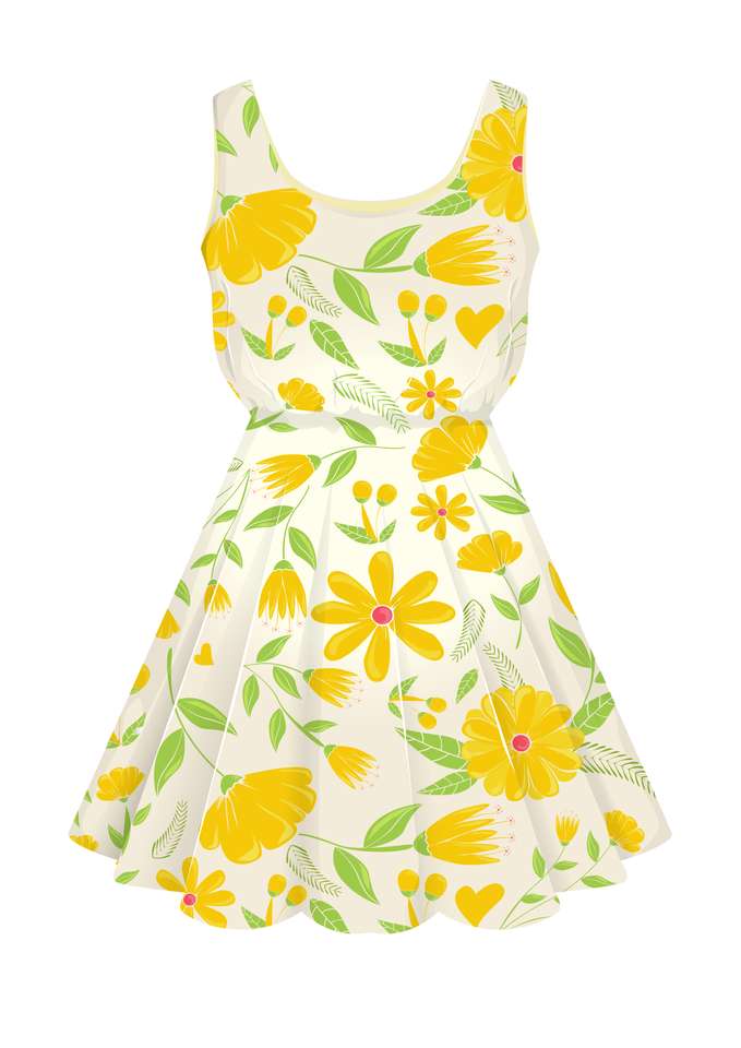 vestido de primavera puzzle online