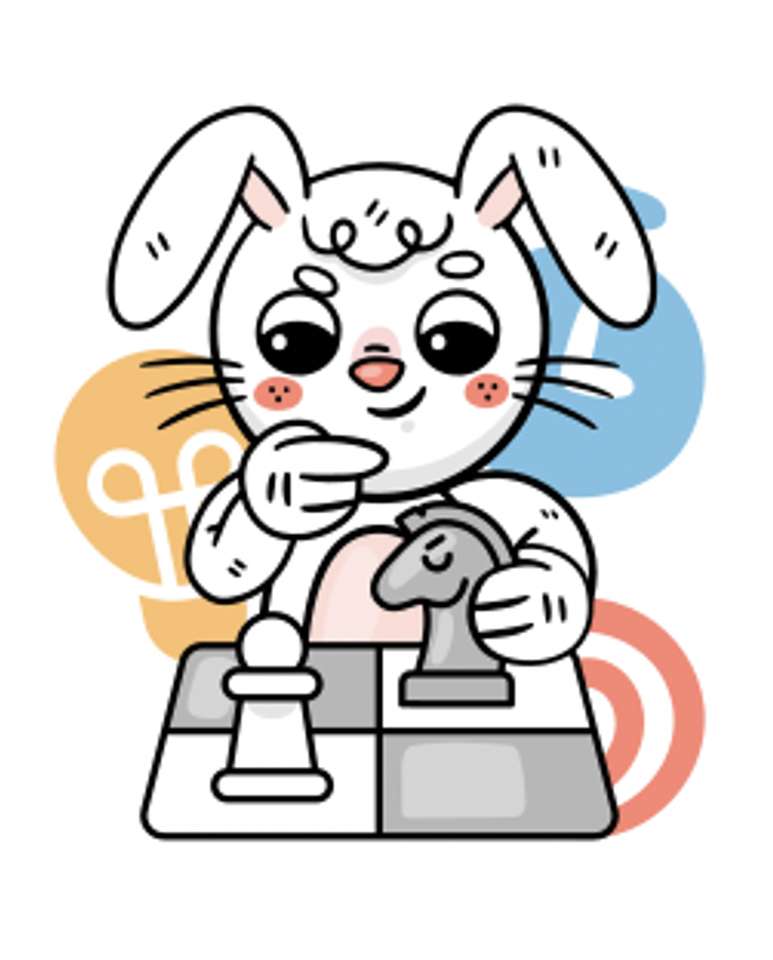 EASTER BUNNY LIKES CHESS puzzle online from photo