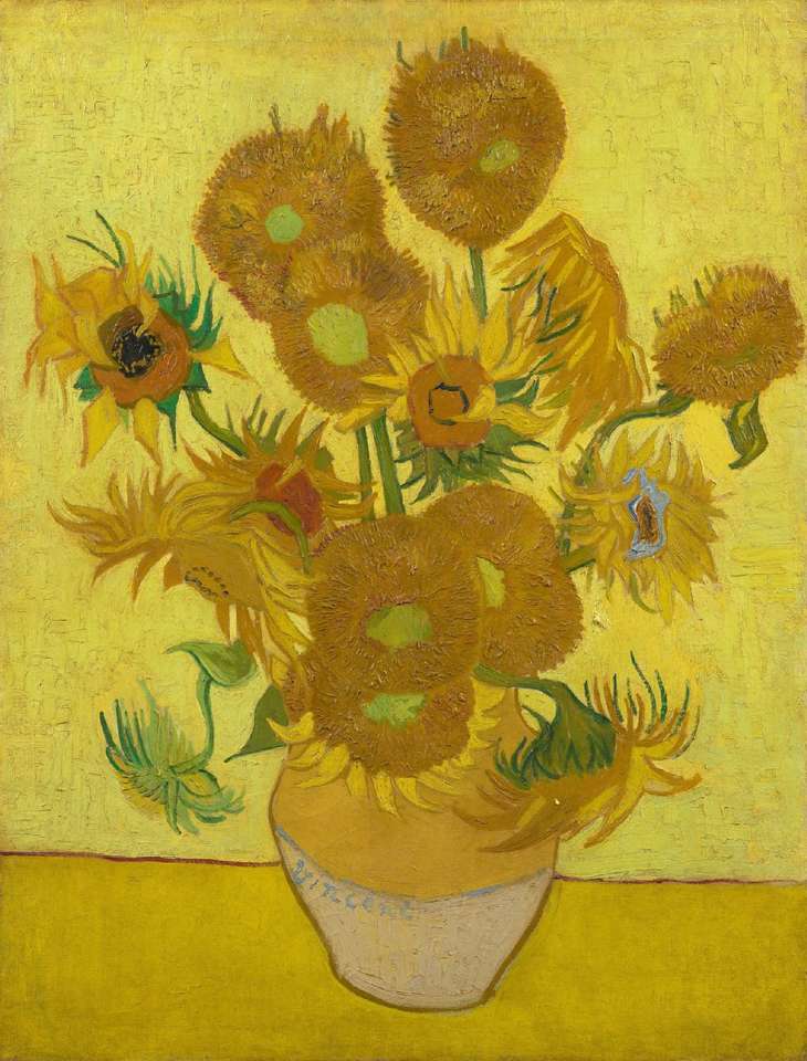 Van Gogh - Sunflower (1889) puzzle online from photo