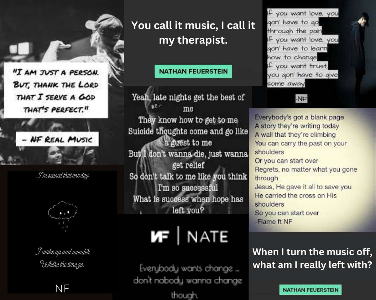 NF Lyrics puzzle online from photo