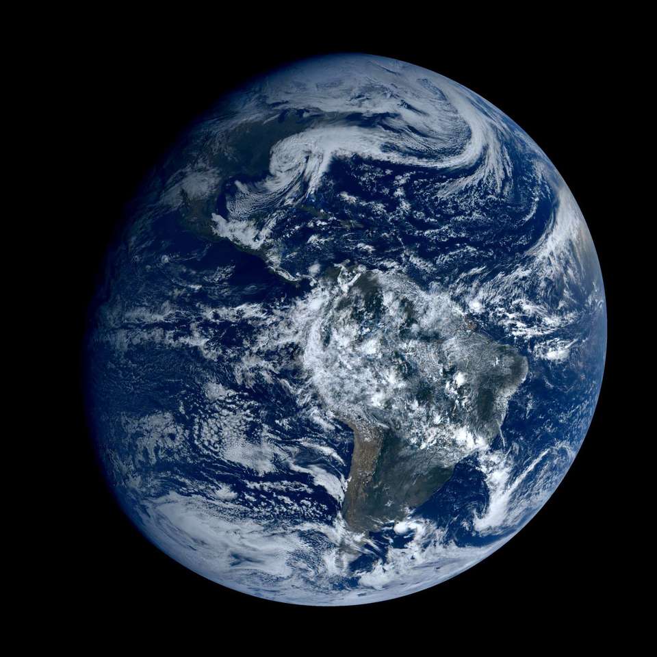 Earth from far away puzzle online from photo