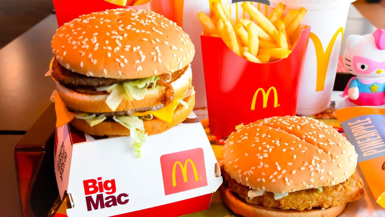 Big Mac e patatine fritte puzzle online