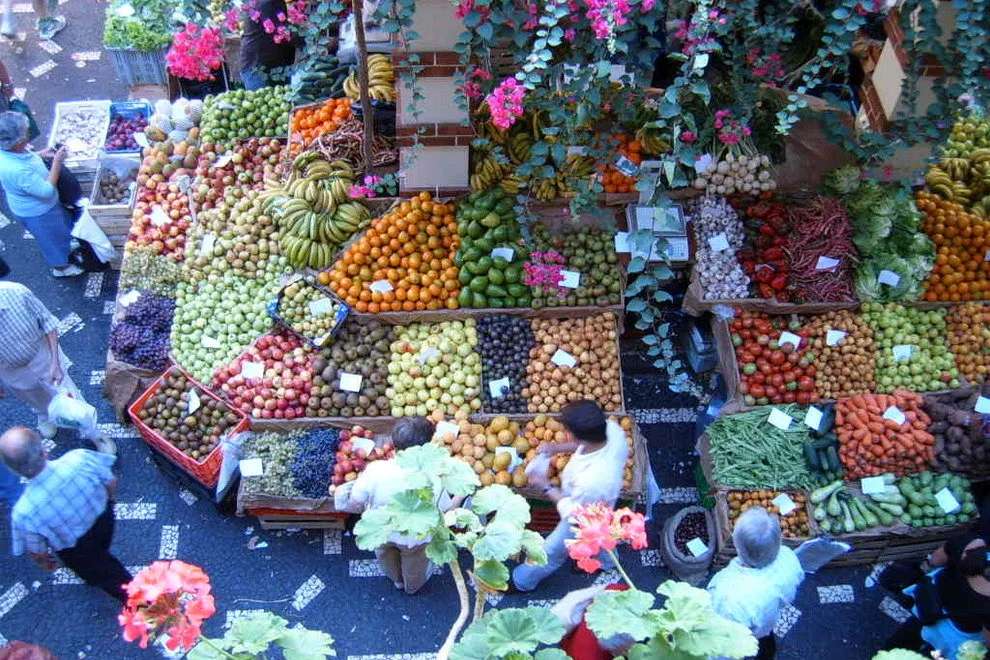 Mat På Marknaden pussel online från foto