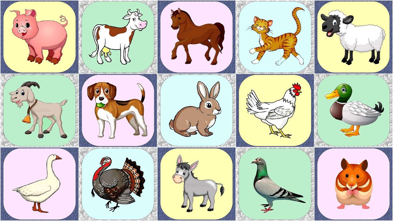Animalele puzzle online