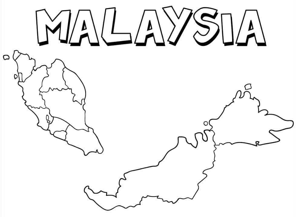 PETA MALAYSIA puzzle online din fotografie
