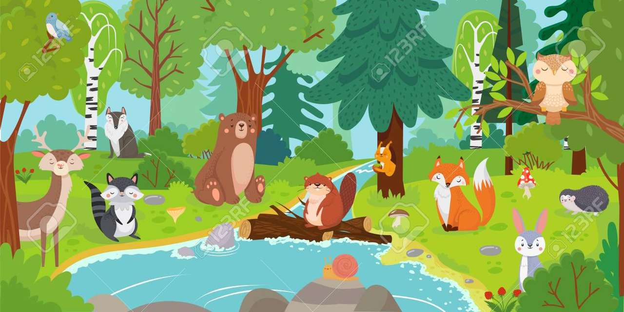 padure animale puzzle online from photo