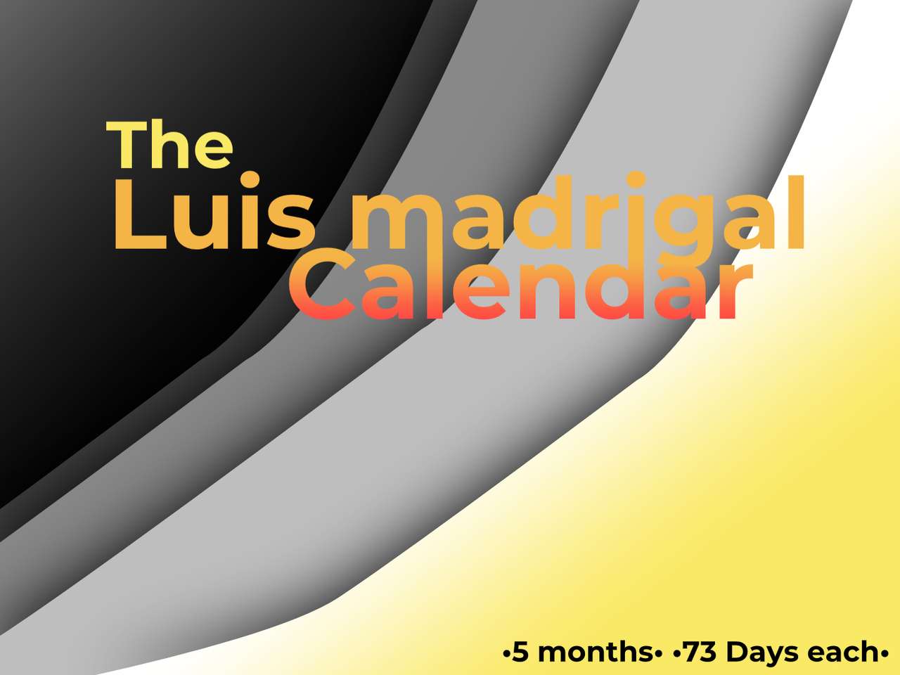 Календар Луїса Мадригала онлайн пазл