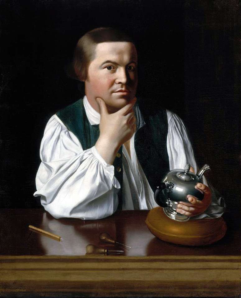 De puzzel van Paul Revere online puzzel