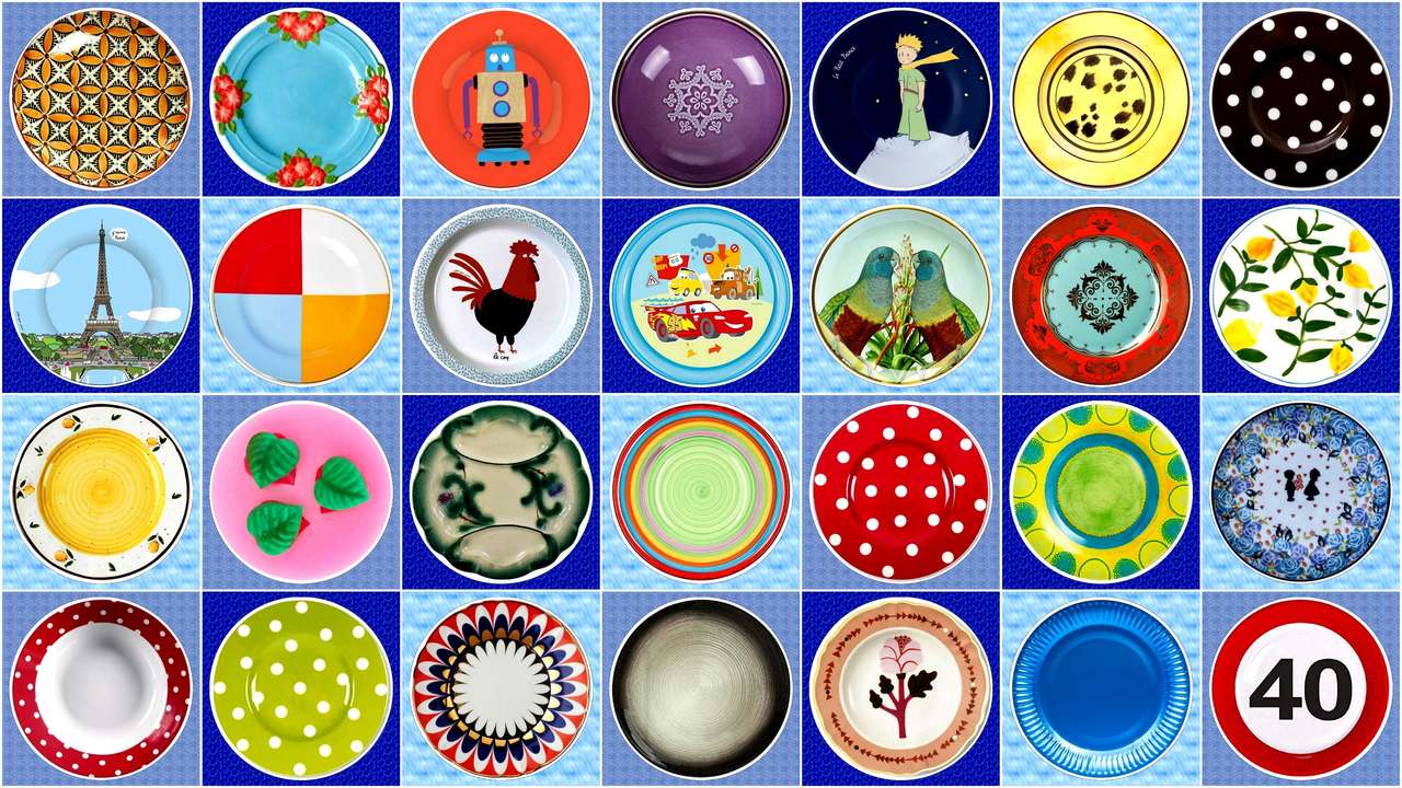 Plates II online puzzle