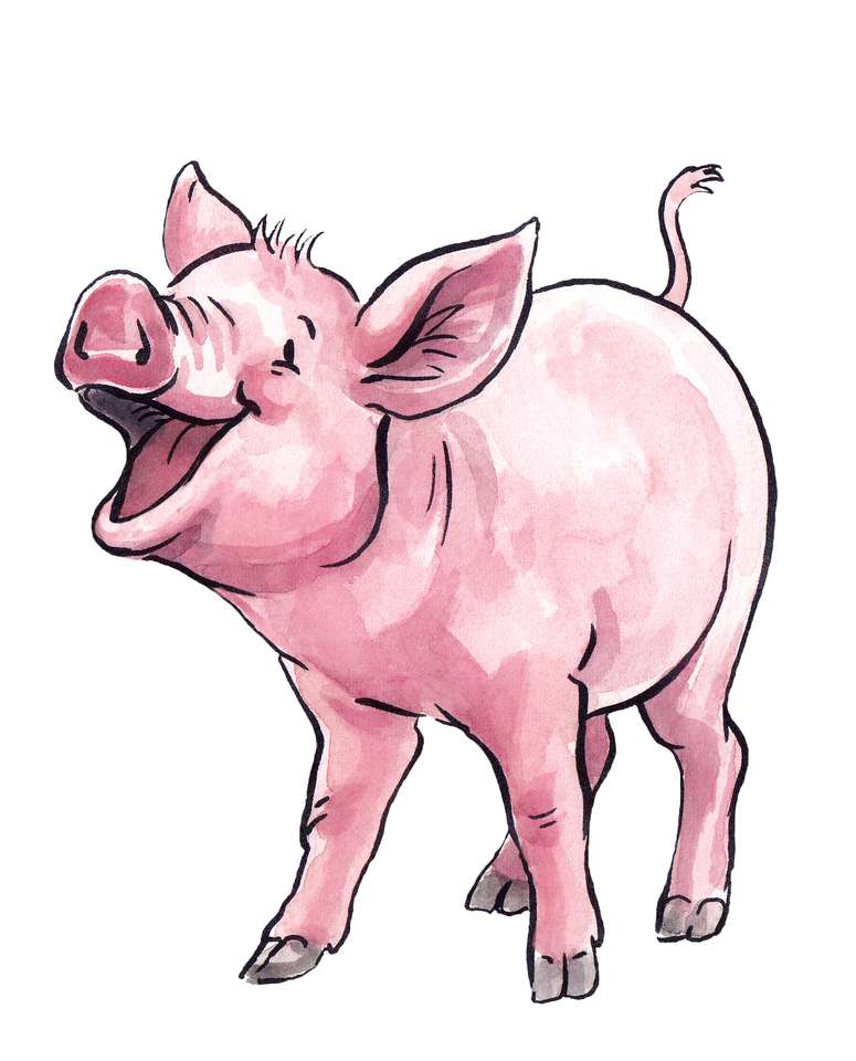 Piggy piglet puzzle online from photo