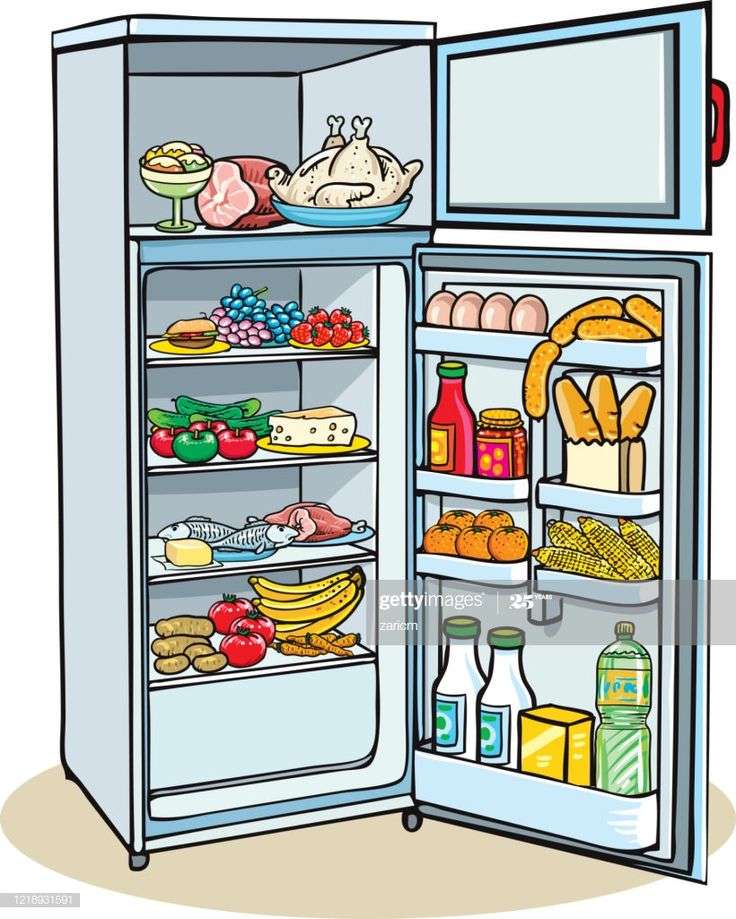 Der Kühlschrank Online-Puzzle vom Foto