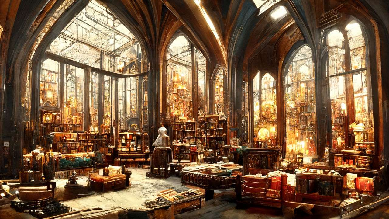 Hogwarts-Bibliothek Online-Puzzle