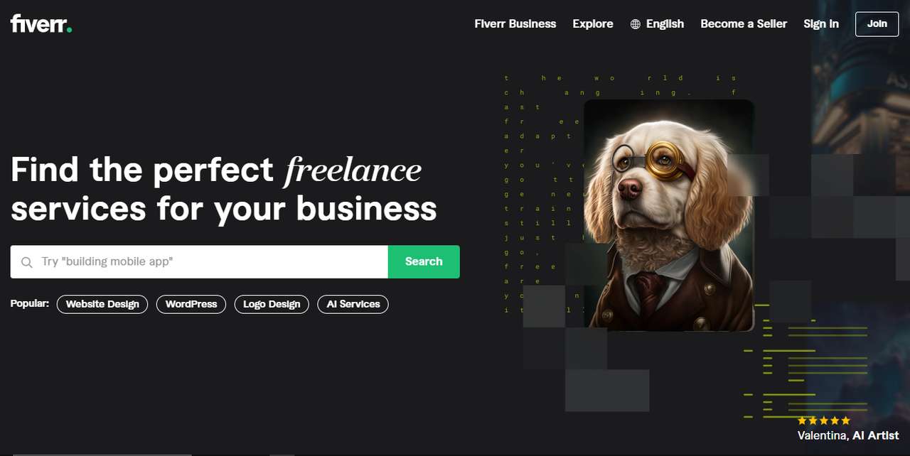 Fiverr Freelancer online puzzle