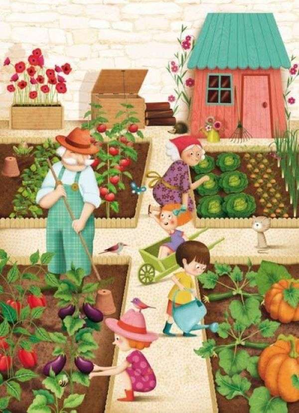 Family agriculture online puzzle