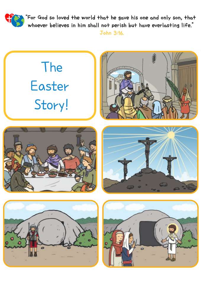 The Easter Story puzzle online from photo