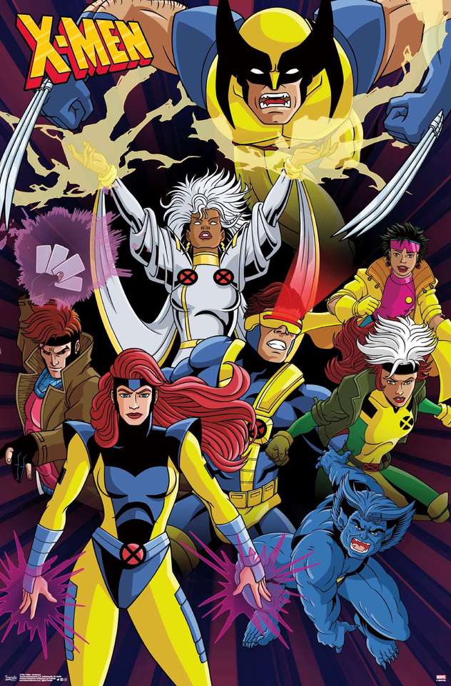 X-Men poster puzzle online from photo