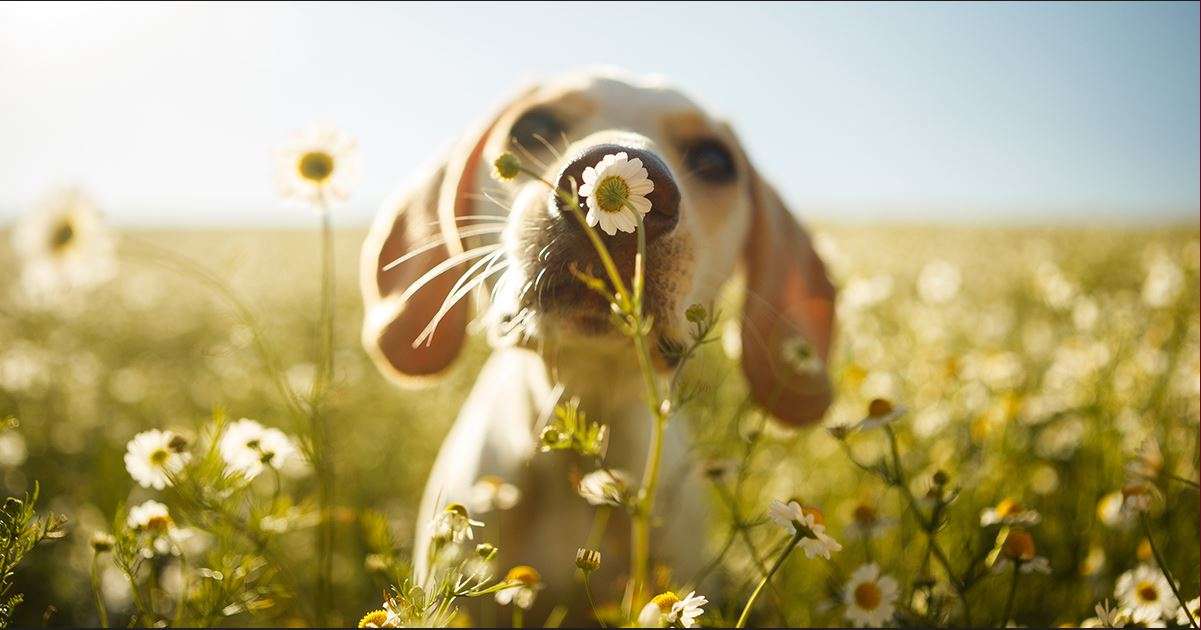 cachorro de primavera puzzle online a partir de foto