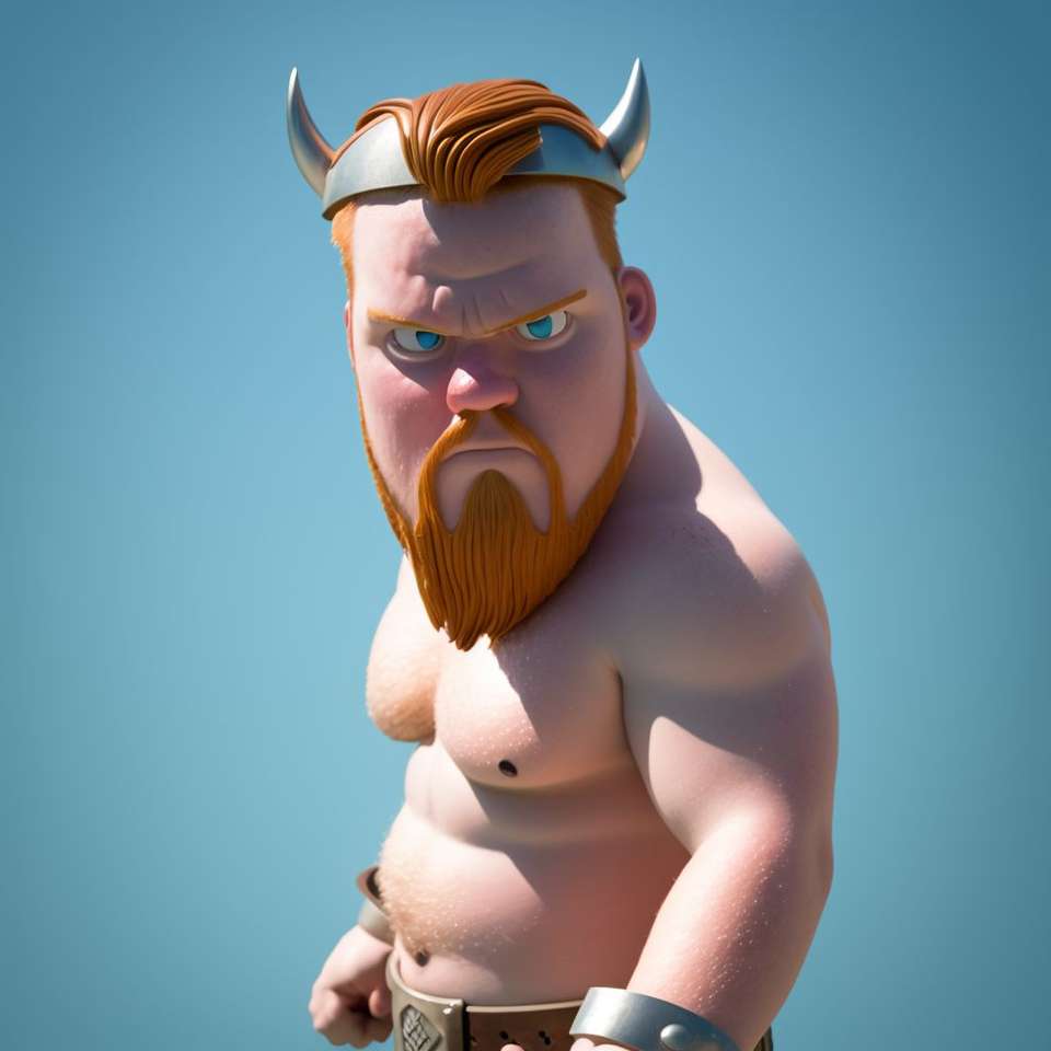 viking angry puzzle online from photo