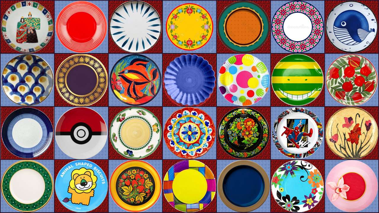 Plates III puzzle online from photo