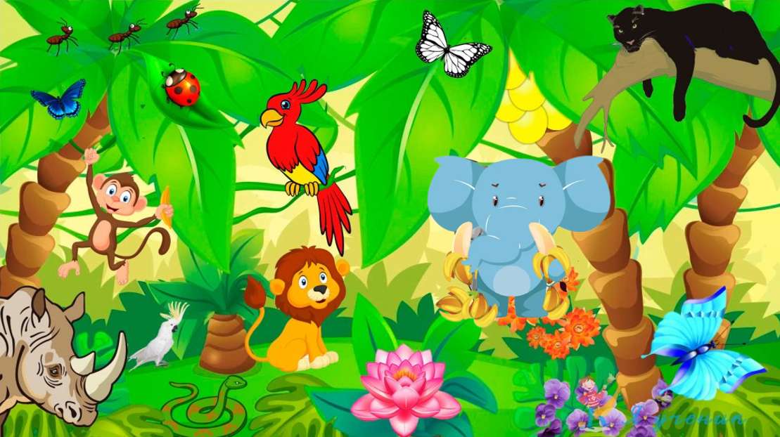 Jungle puzzle online from photo