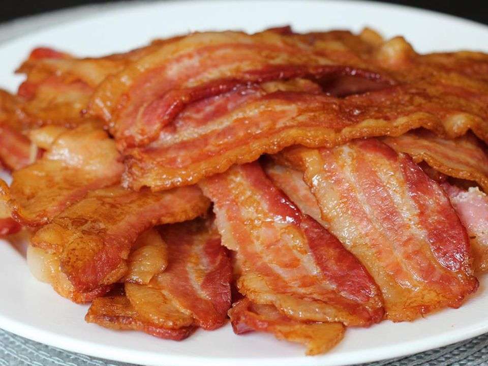 Mancare cu bacon puzzle online din fotografie