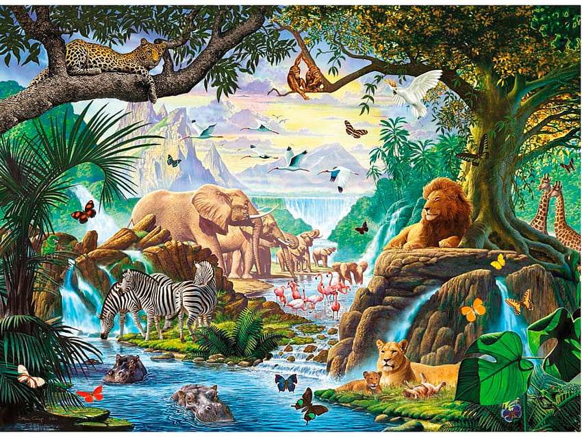 Forêt tropicale puzzle en ligne