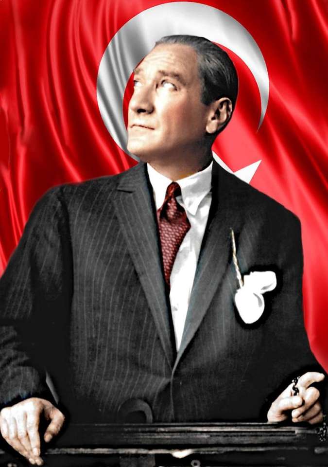 Mustafá Kemal Ataturk puzzle online a partir de fotografia