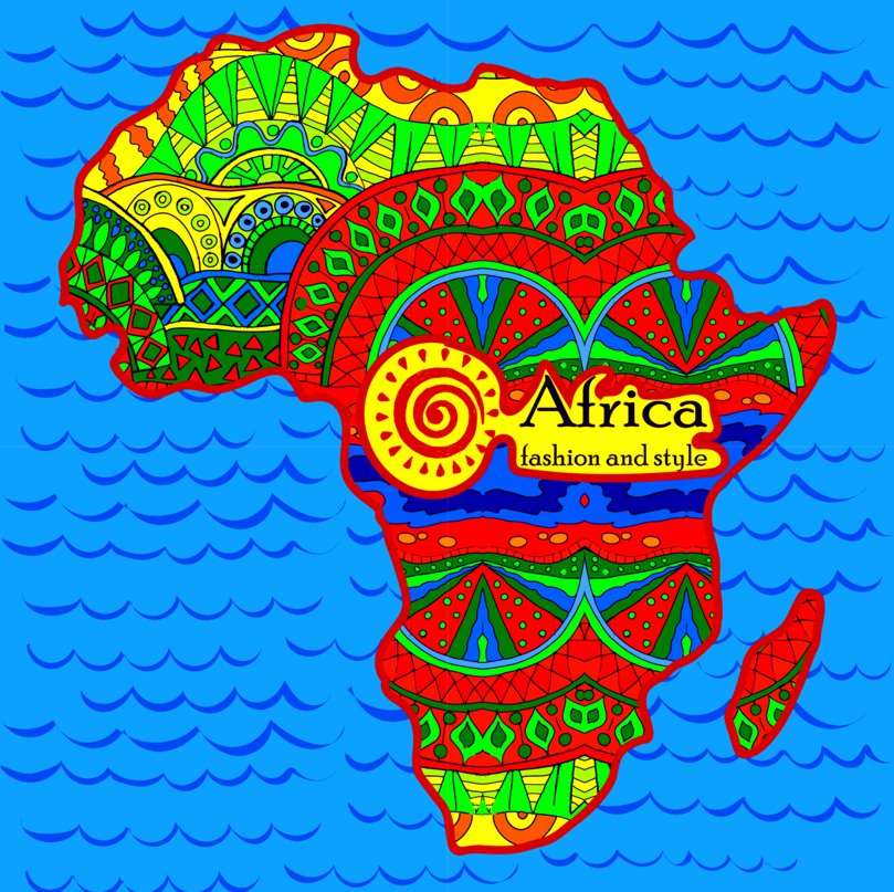 ETNISCH AFRIKA DECOUPEERZAAG - 1 puzzel online van foto