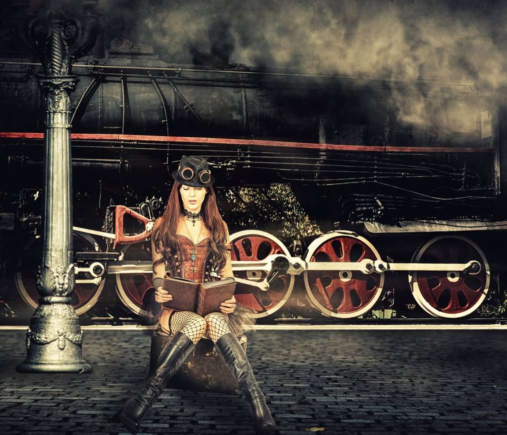 STEAM PUNK AND TRAIN JIGSAW - 1 online puzzle