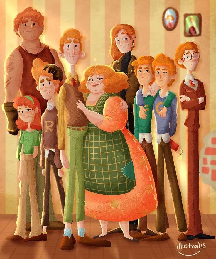 Weasley család online puzzle