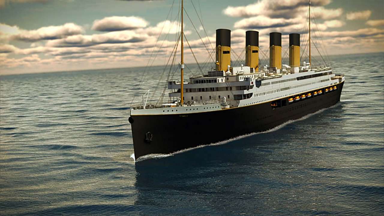 Titanic boat puzzle online from photo