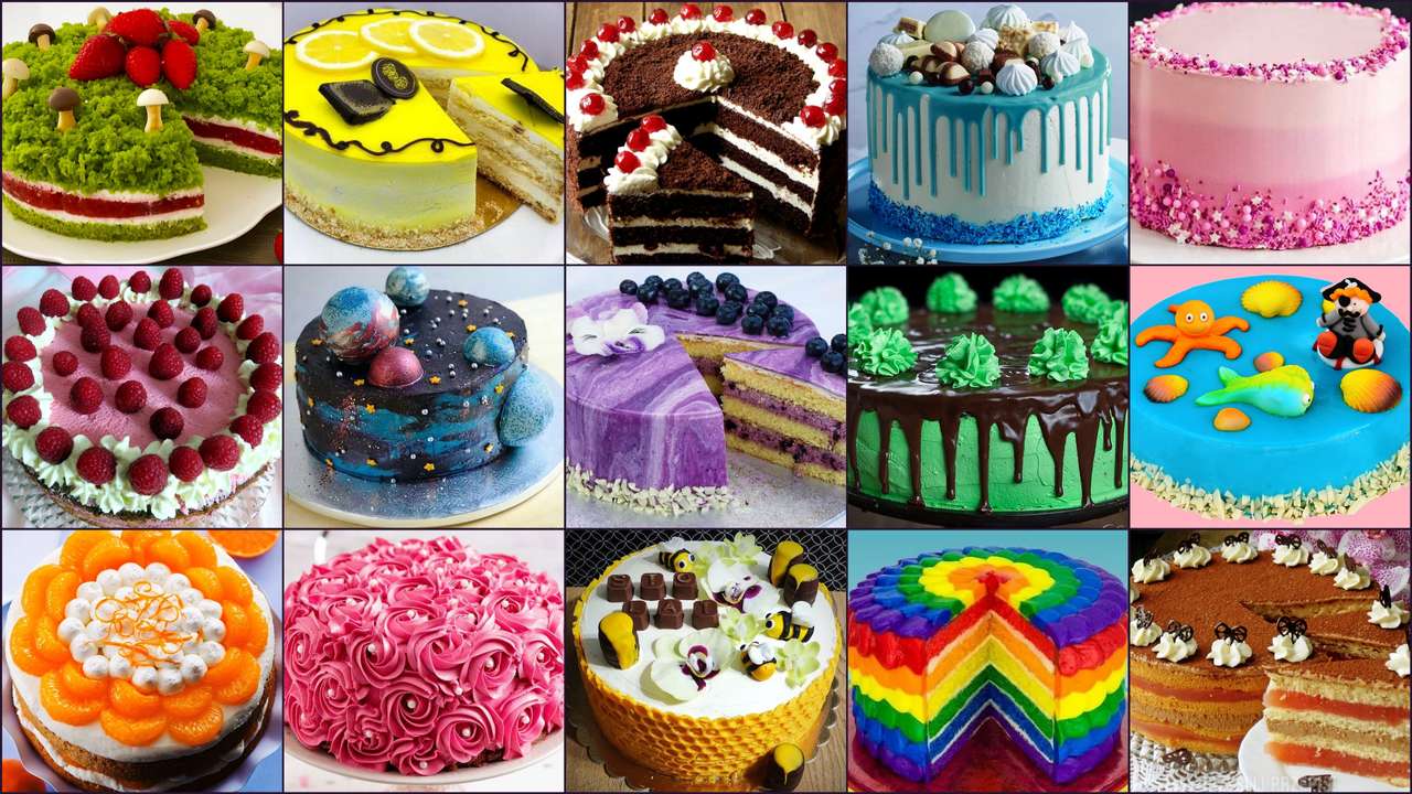 Сладки торти онлайн пъзел от снимка