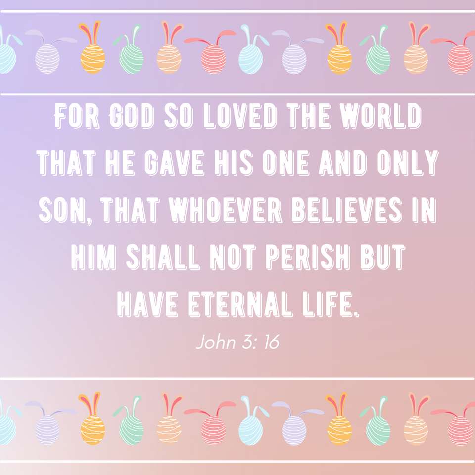 john 3 16 easter puzzle online from photo
