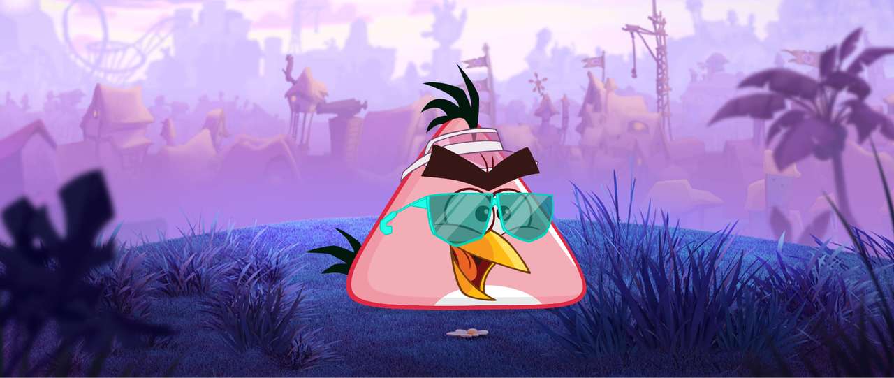 Angry Birds Chuck puzzle online from photo