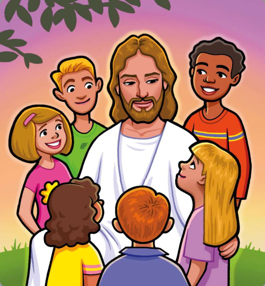 The savior with FRIENDS puzzle online from photo