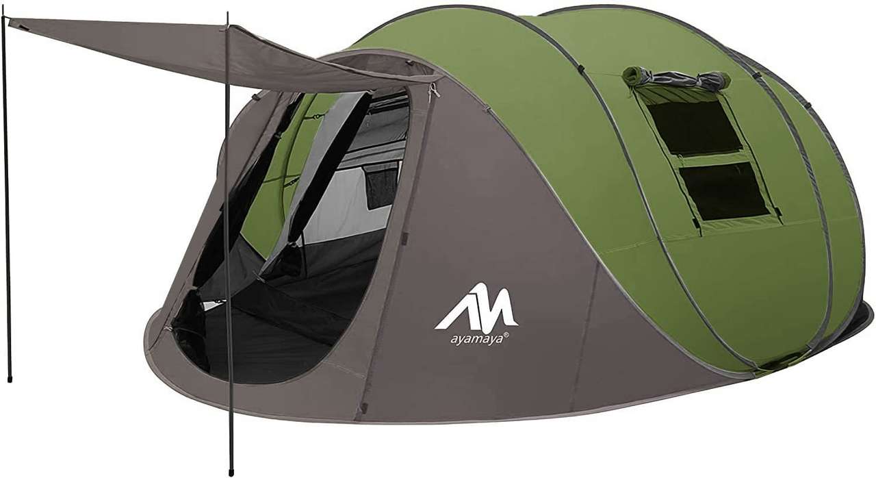 Pop-up tent online puzzel