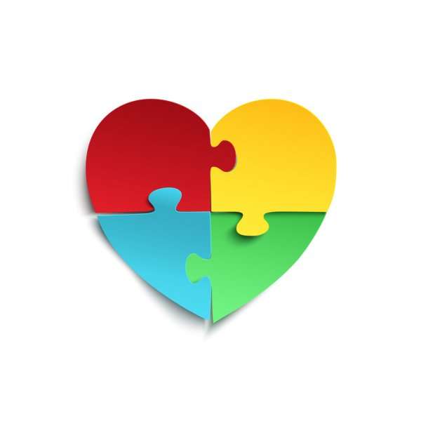 Corazón puzzle online a partir de foto