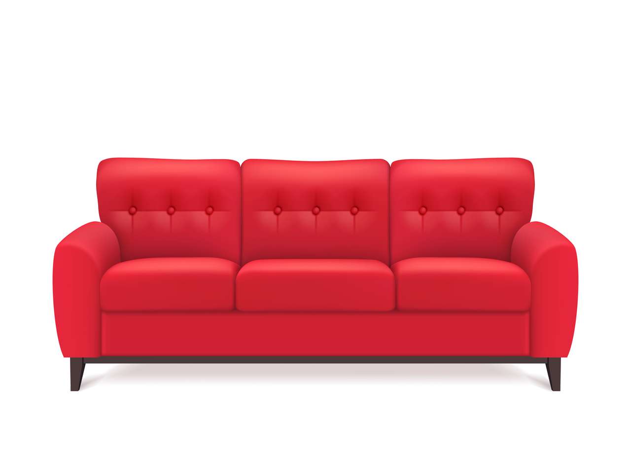 Röd soffa Pussel online