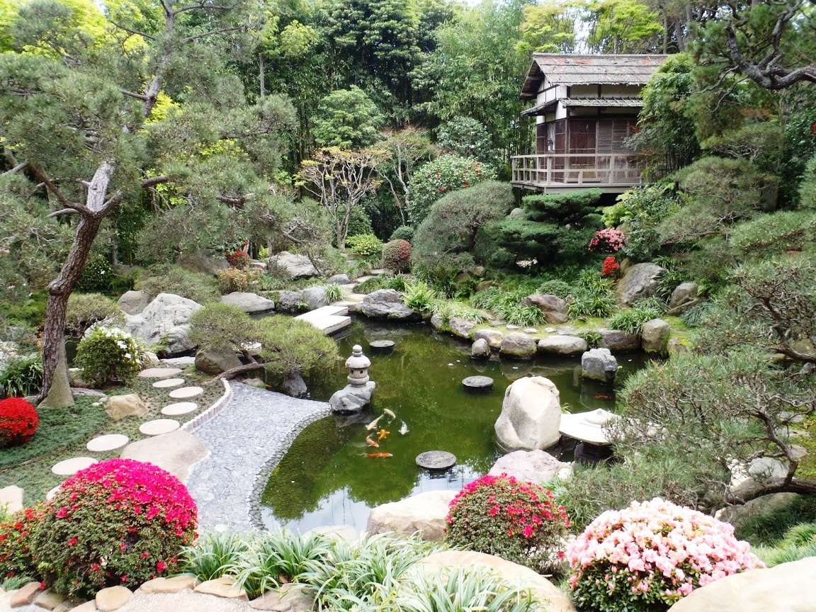 Японски градини онлайн пъзел от снимка