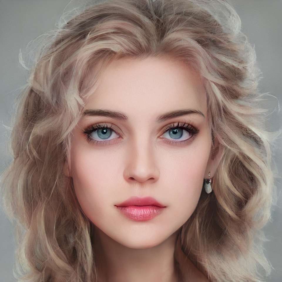 woman face puzzle online from photo