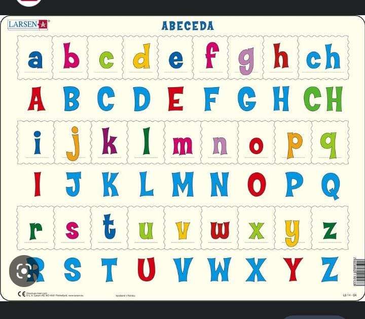 alfabeto puzzle online da foto