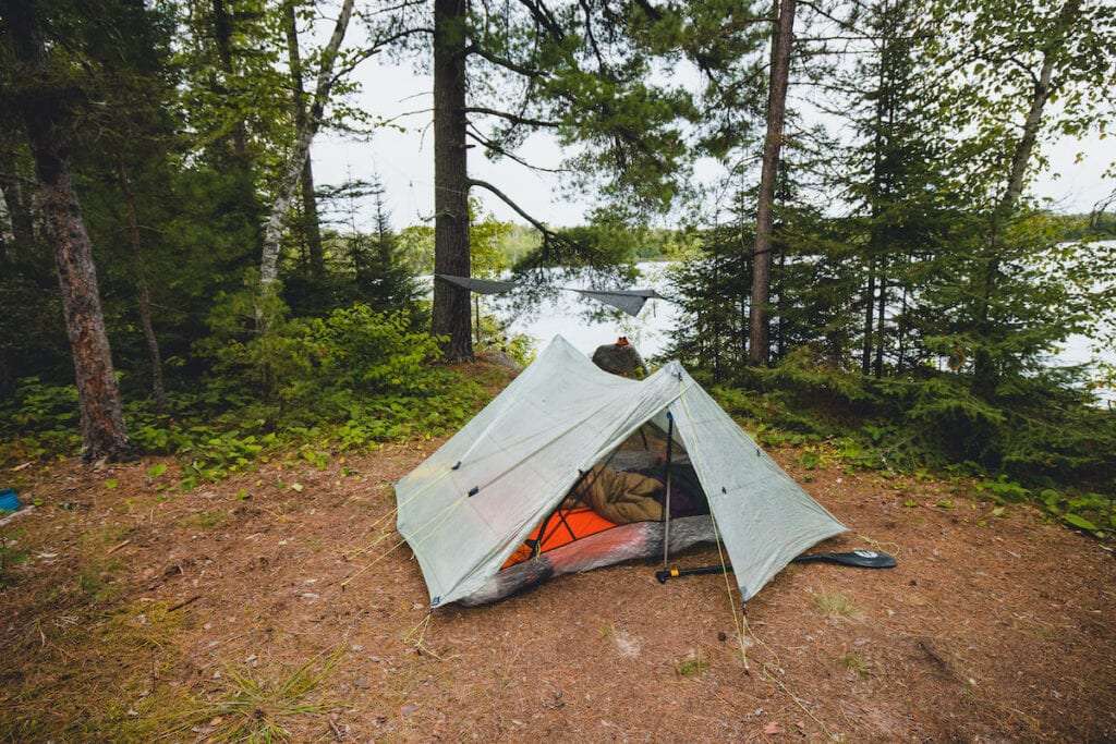 Туристическа палатка онлайн пъзел от снимка