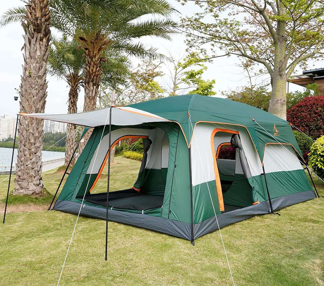 Cabin tent puzzle online from photo